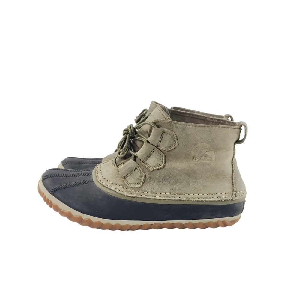 SOREL, Winter Outdoor Utility Duck Boots Outdoor Boots Womens Size 8 Beige Olive